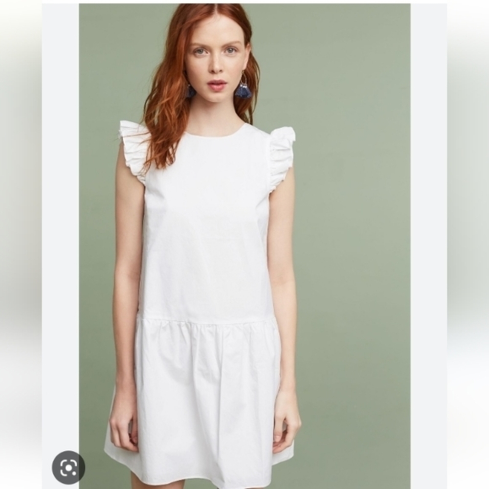 Maeve White Midi Dress